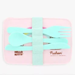 Hello Kitty X Pusheen Lunch Box With Cutlery 5 Hello Kitty X Pusheen Lunch Box With Cutlery -Movie & TV Shows Shop 3hkpusheen