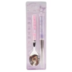 SANRIO Kuromi Slim Spoon And Chopstick Set