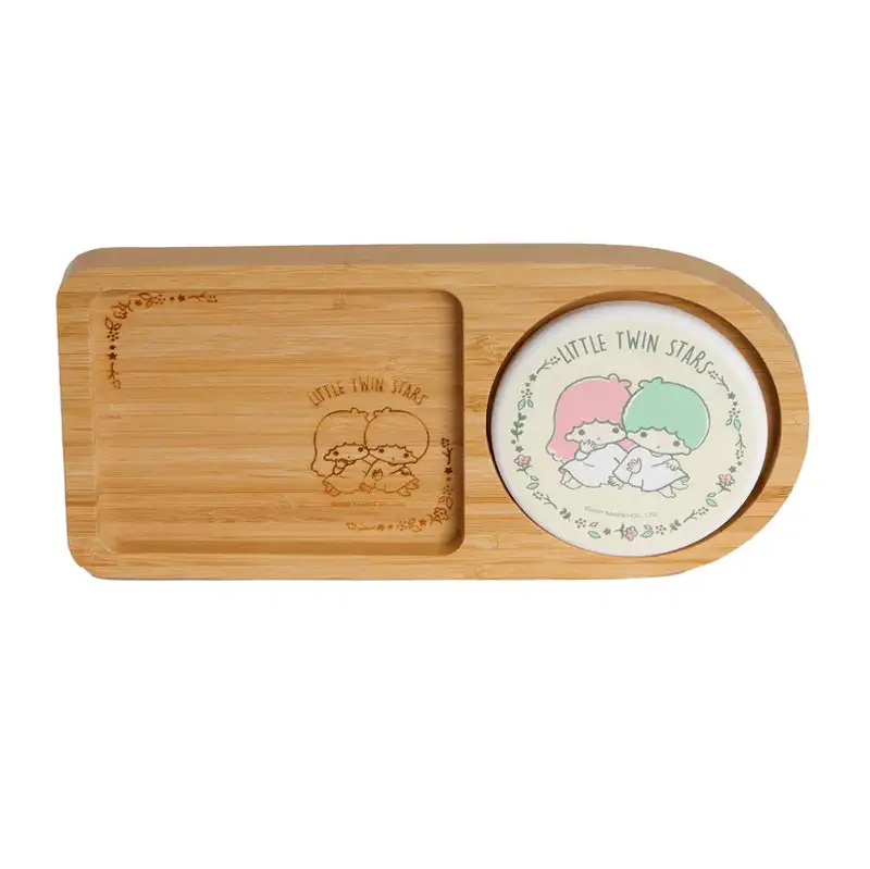 Sanrio Characters Bamboo Tray With Coaster 6 Sanrio Characters Bamboo Tray With Coaster - Image 6