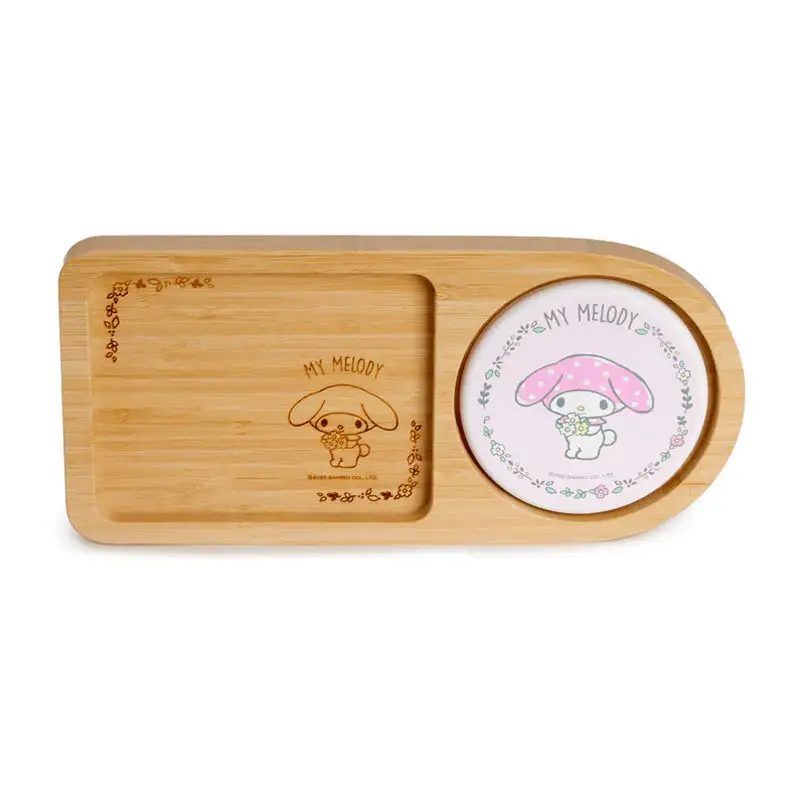 Sanrio Characters Bamboo Tray With Coaster 7 Sanrio Characters Bamboo Tray With Coaster - Image 7