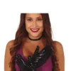 Guirca Black Metallic Gloves 40cm