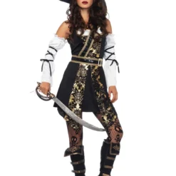 LEG AVENUE Black Sea Buccaneer Costume