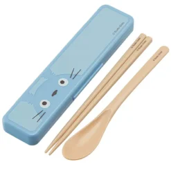 Studio Ghibli Totoro Blue Chopstick And Spoon With Case