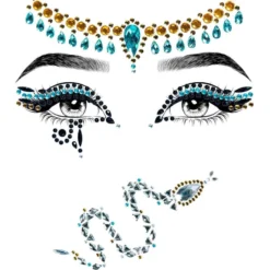 LEG AVENUE Cleopatra Rhinestone Stick-On Jewels