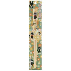 Studio Ghibli Jiji Green Flowers Bamboo Chopsticks