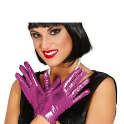 Guirca Fuchsia Metallic Gloves