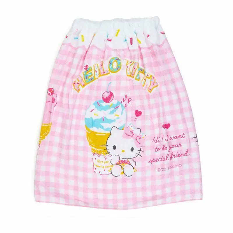 Sanrio Kids Gingham 60cm Wrap Towel 2 Sanrio Kids Gingham 60cm Wrap Towel - Image 2