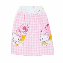 Sanrio Kids Gingham 60cm Wrap Towel 9 Sanrio Kids Gingham 60cm Wrap Towel -Movie & TV Shows Shop hkginghamback