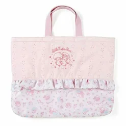 Sanrio Frilled Tote Bag -Movie & TV Shows Shop littletwinstarsfrilledtote