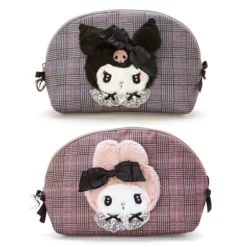Sanrio Secret Melokuro Plaid Pouch