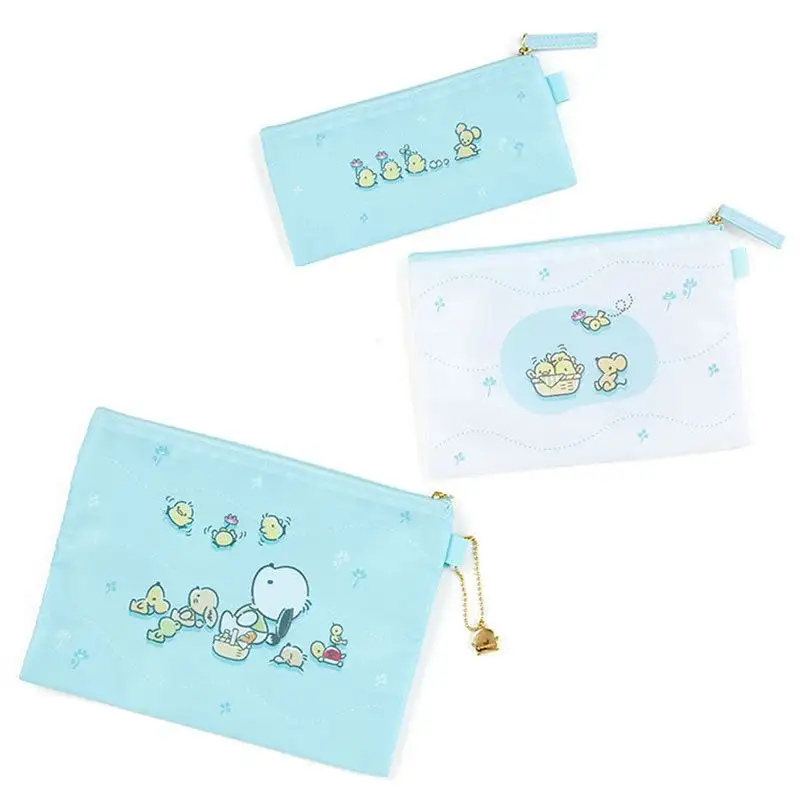 SANRIO Pochacco Spring 3 Piece Flat Pouch Set 2 SANRIO Pochacco Spring 3 Piece Flat Pouch Set - Image 2
