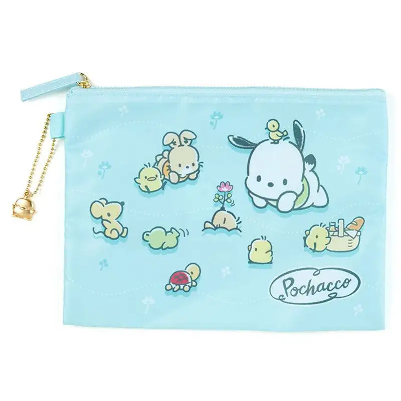 SANRIO Pochacco Spring 3 Piece Flat Pouch Set 5 SANRIO Pochacco Spring 3 Piece Flat Pouch Set - Image 5