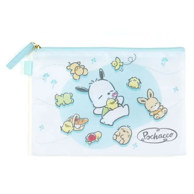 SANRIO Pochacco Spring 3 Piece Flat Pouch Set 4 SANRIO Pochacco Spring 3 Piece Flat Pouch Set - Image 4