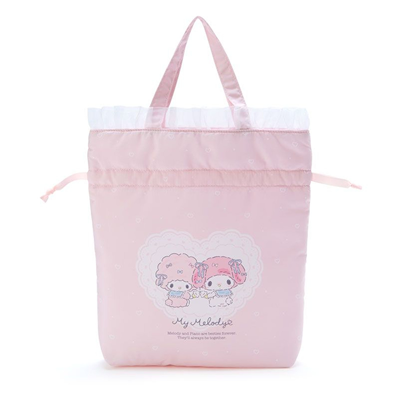 SANRIO My Melody & My Sweet Piano Always Together Drawstring Handbag 1 SANRIO My Melody & My Sweet Piano Always Together Drawstring Handbag