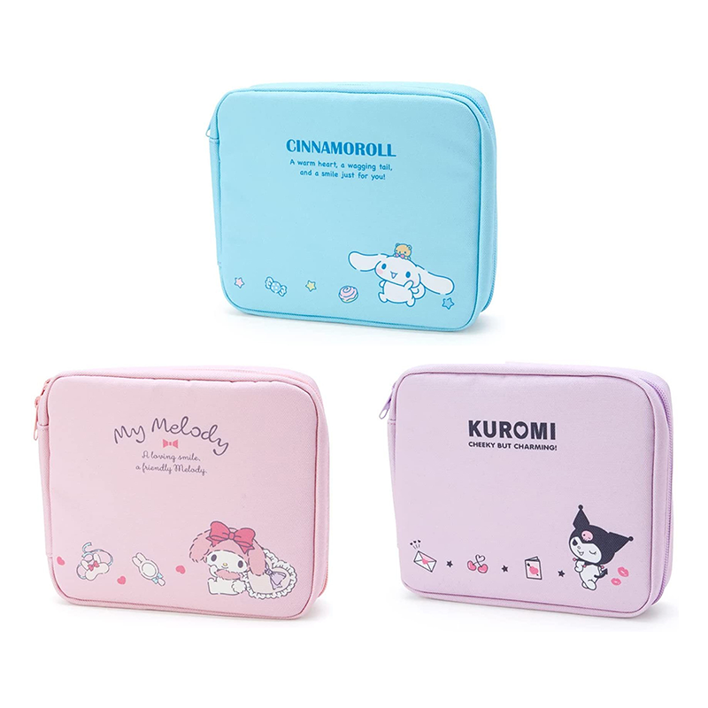 Sanrio Canvas Zippered Storage Case 1 Sanrio Canvas Zippered Storage Case