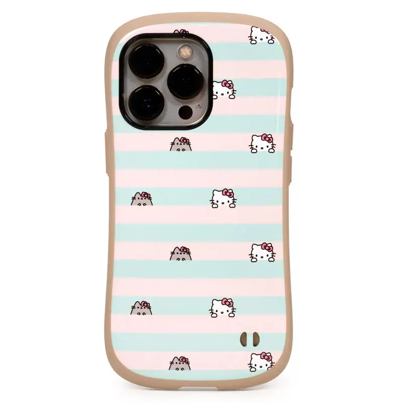 Hello Kitty X Pusheen Stripes IPhone 13 Case 1 Hello Kitty X Pusheen Stripes IPhone 13 Case