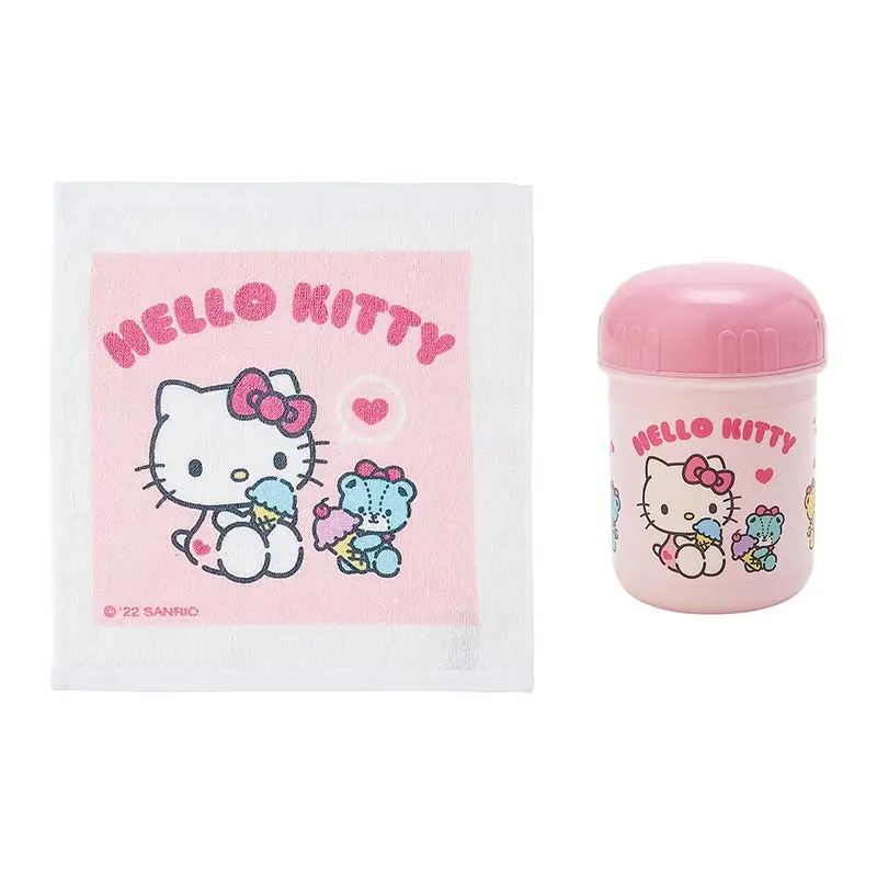 SANRIO Hello Kitty Sweets Towel & Case 1 SANRIO Hello Kitty Sweets Towel & Case